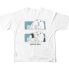 shikiharuのオフィスイエティ All-Over Print T-Shirt :back