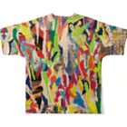 KyosukeTeradaのPeeled colors フルグラフィックTシャツの背面