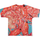 海老名萌の海老shrimp〜沙良田オリジナル〜 フルグラフィックTシャツの背面
