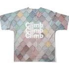 kennosuke-artのclimb×3 #1 フルグラフィックTシャツの背面