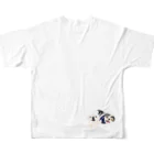 hanapecha_wannyanのペキちゃん狆ちゃん All-Over Print T-Shirt :back