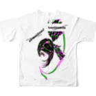 BAMBINERDSのDEAD MAN(透過) All-Over Print T-Shirt :back