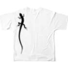 ESCHATOLOGYのlizard（カナヘビ フルグラフィックTシャツの背面