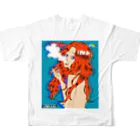 UWUMAのYANIKASU GIRL フルグラフィックTシャツの背面