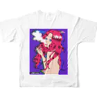 UWUMAのYANIKASU GIRL All-Over Print T-Shirt :back