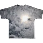 空屋　sorayakusakaの集合する羊雲＊ フルグラフィックTシャツの背面