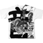 La Brace GianniのFESTIVO NERO All-Over Print T-Shirt :back