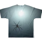 カヌレのお店の蜘蛛　1 フルグラフィックTシャツの背面