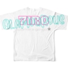 7IRO GLAMOUROUSの7IRO GLAMOUROUSフルグラフィックTシャツ All-Over Print T-Shirt :back