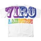 7IRO GLAMOUROUSの7IRO GLAMOUROUSフルグラフィック All-Over Print T-Shirt :back