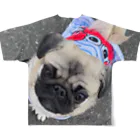 マンモスショップの犬の服 フルグラフィックTシャツの背面