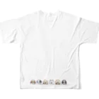 GRAND MOU《ぐらんむー》のダリア セントバーナード All-Over Print T-Shirt :back