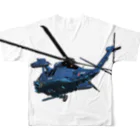 Y.T.S.D.F.Design　自衛隊関連デザインの航空自衛隊　UH-60J　 All-Over Print T-Shirt :back