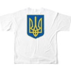 独立社PR,LLCのウクライナ応援 Save Ukraine 徹底抗戦Tシャツ All-Over Print T-Shirt :back