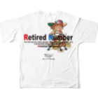 バッファ君  goods【近鉄バファローズ／1976-1996】の★D★《ファンシーバッファ君：スタンダードポーズ》 All-Over Print T-Shirt :back