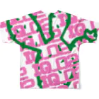 IQ02_sabotenのサボテン All-Over Print T-Shirt :back