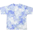 Mona♡ChirolのMonaくんｰPeace of the beloved Earth. Blue②- All-Over Print T-Shirt :back