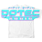 DOTEC-AUDIO（ドーテック・オーディオ）のでかロゴT（アクア） All-Over Print T-Shirt :back