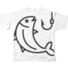 HISAYAの釣り好きTシャツ All-Over Print T-Shirt :back
