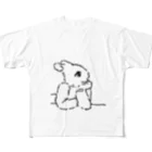 AngelRabbitsのうさぎむすこ（黒７） フルグラフィックTシャツ