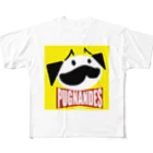 BEACSのPUGNANDES2022‗Yellow フルグラフィックTシャツ