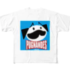 BEACSのPUGNANDES2022‗Blue All-Over Print T-Shirt