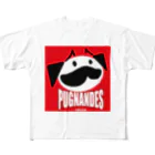 BEACSのPUGNANDES2022_Red All-Over Print T-Shirt