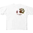 P➛fam.comのP➛KUMAちゃん All-Over Print T-Shirt