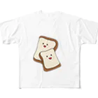 mocha_jasmine_shopの食ぱんファミリー フルグラフィックTシャツ