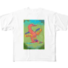 100 Papageno Storyの飛べない鳥のかけるん フルグラフィックTシャツ