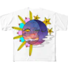 A-KatzelのEl sol y La luna All-Over Print T-Shirt