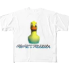 hisakiのマメ the duck フルグラフィックTシャツ