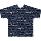 m7kenjiのpixelTextilePattern_01 フルグラフィックTシャツ