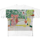 エド・ワード【江戸鉾の愛殿原】。のガソリンスタンド⛽️ All-Over Print T-Shirt