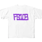 FS108(ファンタジスタ入れ歯)イラスト　絵描きのFS108 黒ギャル All-Over Print T-Shirt