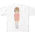 むり子のおんなのこ フルグラフィックTシャツ