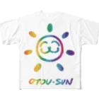 HATOROKUの太陽おとう印 フルグラフィックTシャツ