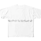 ナトのUMAモノクロ All-Over Print T-Shirt