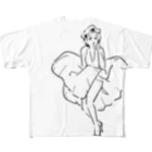 山形屋米店のマリリン・モンロー（Marilyn Monroe) All-Over Print T-Shirt