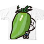 きくのらくがきの緑のサンマルツァーノ種のトマトときく All-Over Print T-Shirt
