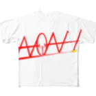 126.comのノアさん公認デザインred フルグラフィックTシャツ
