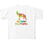 onehappinessのジャーマンシェパードドッグ　骨ガム All-Over Print T-Shirt