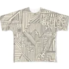 omusubiartのグレーな気分 All-Over Print T-Shirt