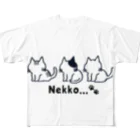 Nekko…🐾のNekko...🐾 All-Over Print T-Shirt