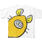 Líneas de aska “Askaの紙上絵”の（両面）Chinchilla de limón (レモン🍋チンチラ) フルグラフィックTシャツ