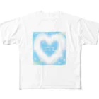 ガゥガゥちゃんの雲ハートとチワワ All-Over Print T-Shirt