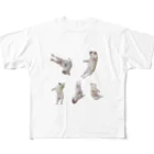 ロキの店の転がる犬 All-Over Print T-Shirt