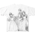 noboo_papaのA.I.三人娘 All-Over Print T-Shirt