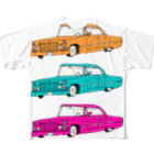 NIKORASU GOの外車外車外車 フルグラフィックTシャツ