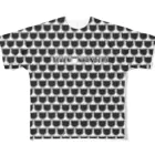 SEVEN NYANDERSのロゴ　グリッド　ブラック All-Over Print T-Shirt